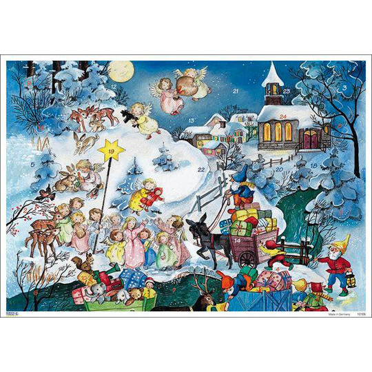 Little Angels Vintage Style Advent Calendar