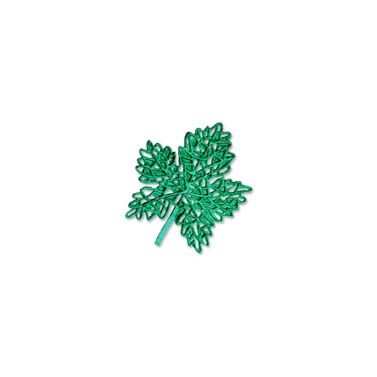 Green Dresden Foil Maple Leaves ~ 6