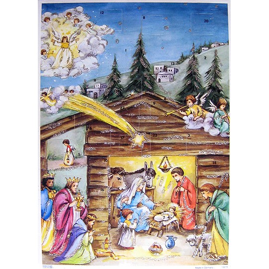 Holy Star Vintage Style Advent Calendar