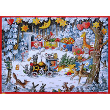 Toy's Train Vintage Style Advent Calendar