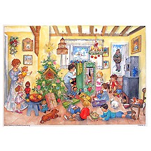 Family Christmas Vintage Style Advent Calendar