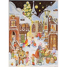 Village Children Vintage Style Advent Calendar