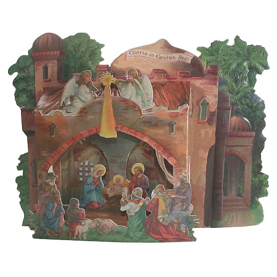 Large 3-D Nativity Card