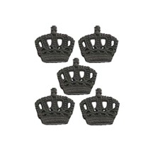 Black Dresden Paper Miniature Crowns ~ 12