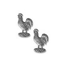Silver Dresden Foil Roosters ~ 10