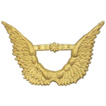 Gold Dresden Foil Angel Wings ~ 8