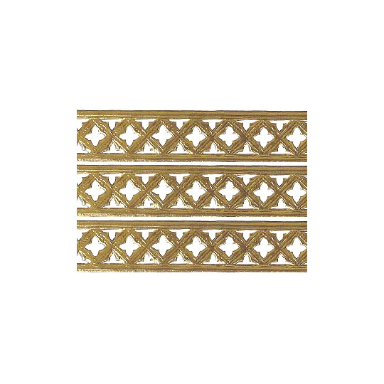 Antique Gold Dresden Gothic Quadrofoil Trim ~ 1/2" wide