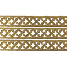Antique Gold Dresden Gothic Quadrofoil Trim ~ 1/2" wide