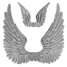 Silver Dresden Foil Swan Wings ~ 8