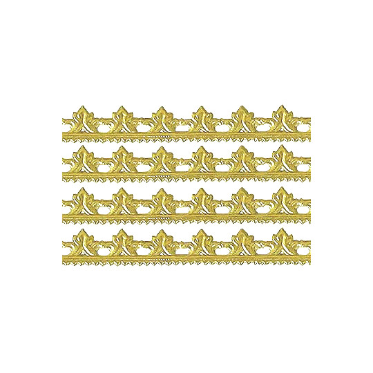 Gold Dresden Scrolled Point Trim ~ 5/16" wide