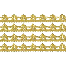 Gold Dresden Scrolled Point Trim ~ 5/16" wide