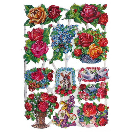 Roses & Flowers Scraps ~ Germany