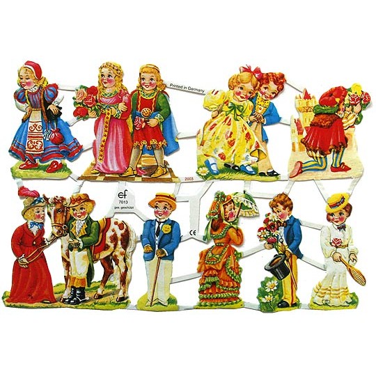 Limited Edition Victorian Costumes Children Scraps ~ Germany