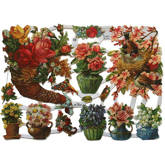 Floral Cornucopia Scraps ~ Germany