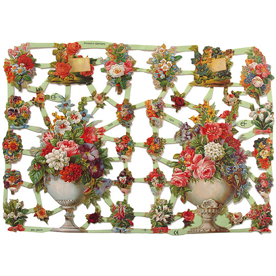 Pretty Flower Bouquets Scraps ~ Germany