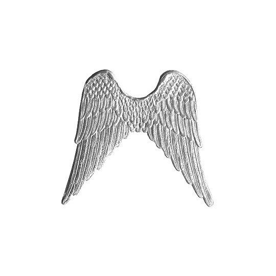 Large Silver Dresden Foil Wings ~ 4
