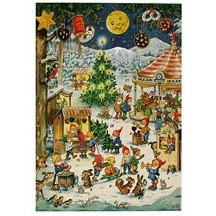Christmas Fair Vintage Style Advent Calendar