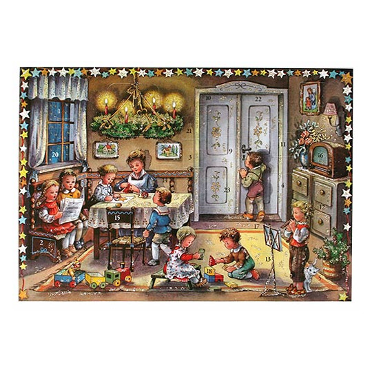 Christmas Preparations Traditional Style Advent Calendar