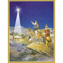 Three Kings Vintage Style Advent Calendar ~ Bible Verses