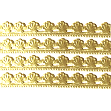 Gold Dresden Elegant Shell Trim ~ 3/8" wide