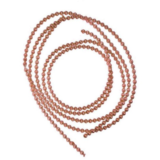Authentic German Bouillion Zig Zag Crinkle Wire ~ 3 mm Copper