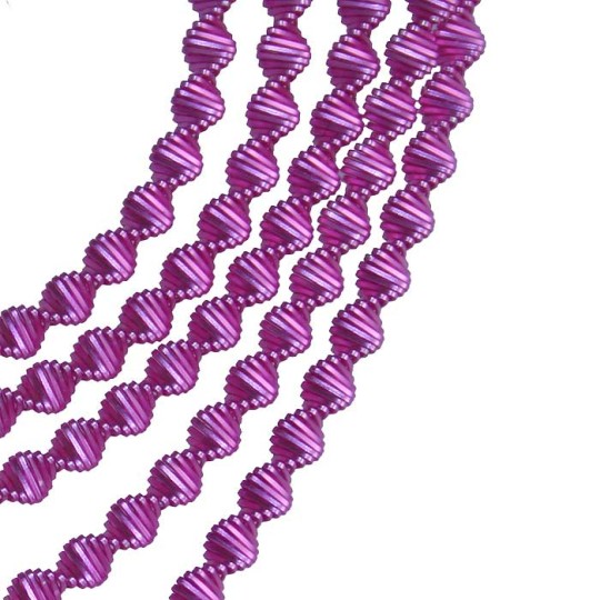 Authentic German Zig Zag Bouillion Crinkle Wire ~ 3 mm Pink
