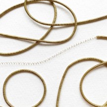 Authentic German Bouillion Crinkle Wire ~ 2 mm Antique Gold