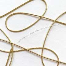Authentic German Bouillion Crinkle Wire ~ 2 mm Gold