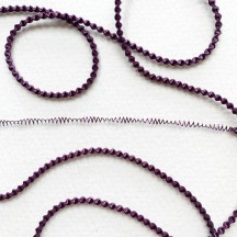 Authentic German Zig Zag Bouillion Crinkle Wire ~ 3 mm Deep Purple