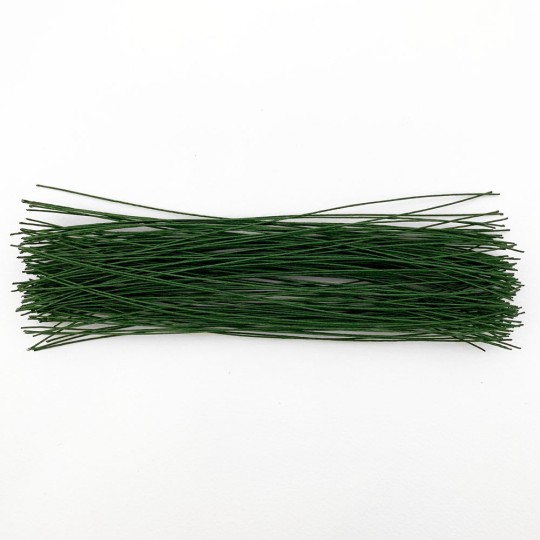 Green Paper Wrapped Craft Wire ~ 0.6mm ~ 8" long