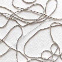 Fine Authentic German Bouillion Crinkle Wire ~ 1.5 mm Silver 