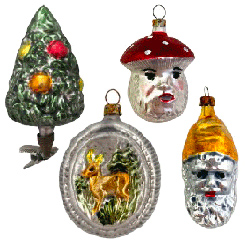Antique-Style Blown Glass Ornaments