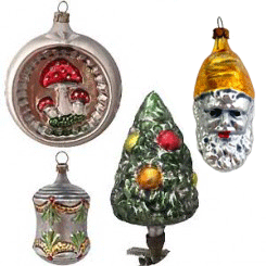 Antique-Style Blown Glass Ornaments