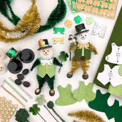 How to Make Chenille Bump Leprechauns ~ A St. Patrick's Day Craft Tutorial