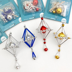 Crystal Drop Glass Bead Ornament ~ Craft Project Kit Assembly Tutorial