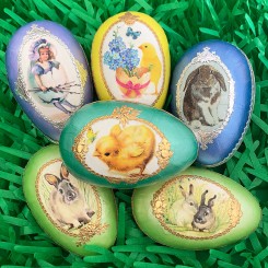 Fancy Decoupage Easter Egg Box Craft Tutorial + Supplies
