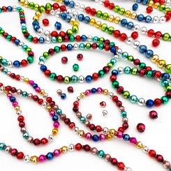 20 Glass Bead Christmas Garlands Using Round Beads
