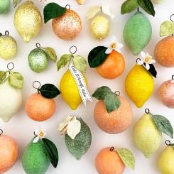 Spun Cotton Citrus and Banner Lemons ~ A Painting and Embellishment Tutorial