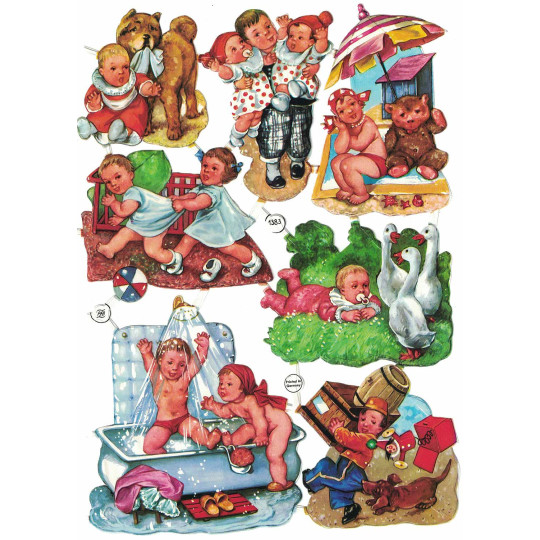 Vintage PZB Babies Scraps ~ Germany