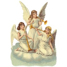 Trumpeting Angels Large Scrap ~ Germany ~ New for 2016