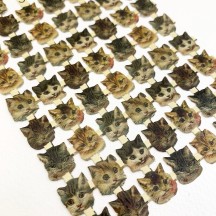 Miniature Kitty Cat Faces Scraps ~ Germany