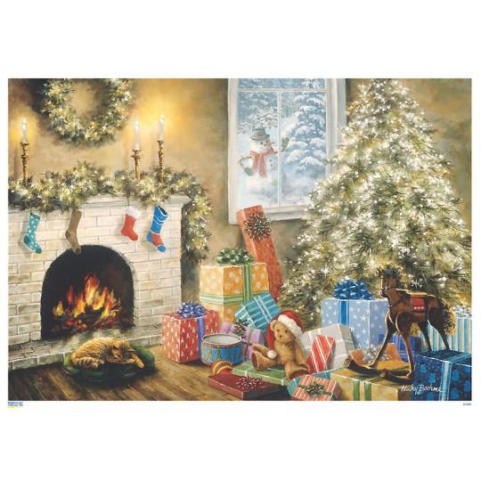 Colorful Christmas Gifts and Tree Paper Advent Calendar ~ 8-1/4" x 11-3/4"