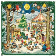 Christmas Elf Fair Paper Advent Calendar ~ Germany