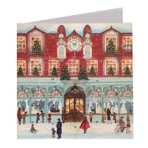 Christmas Shopping Advent Calendar Card ~ England