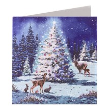 Enchanted Woodland Tree Advent Calendar Card ~ England