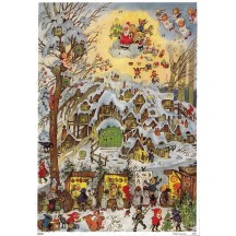 Snowy Christmas Market Advent Calendar