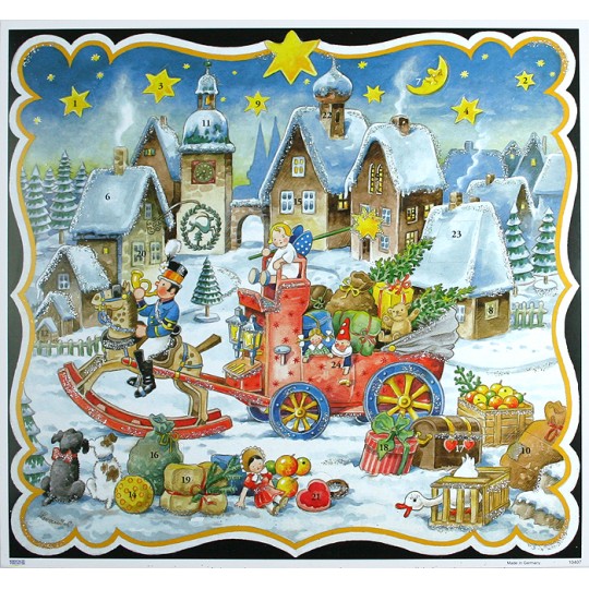 The Toy Sleigh Square Advent Calendar ~ Germany