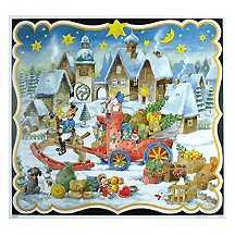 The Toy Sleigh Square Advent Calendar ~ Germany