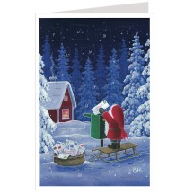 Tomte Christmas Mail Advent Calendar Card ~ Germany