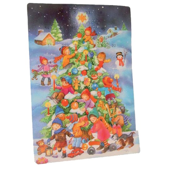 Large Children's Christmas Tree Advent Calendar from Spain ~ 16" tall